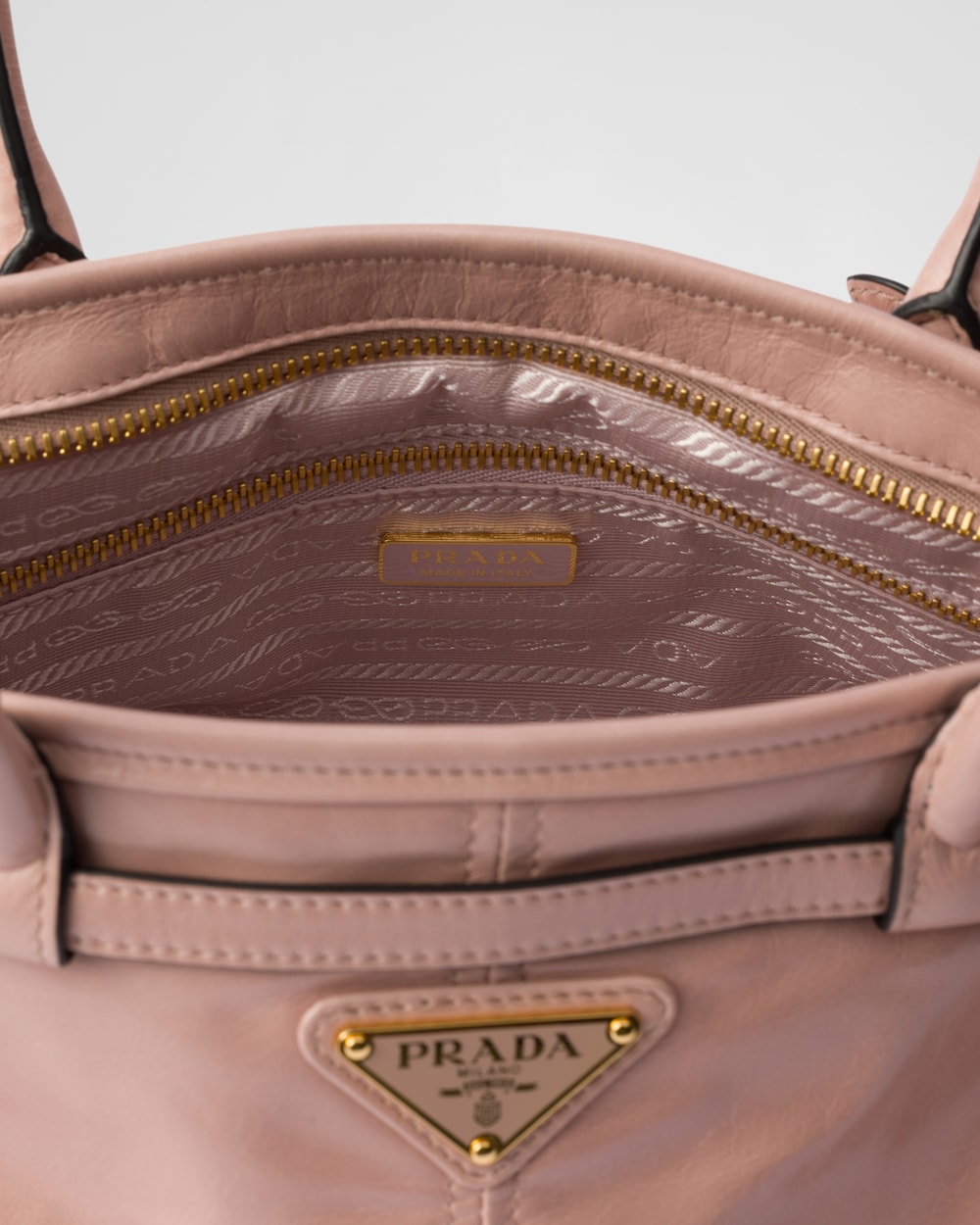 Prada Bonnie Medium Leather Handbag - Image 5